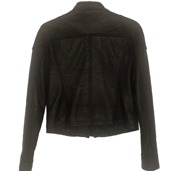 [SOLD] Saks Fifth Avenue 5/48 Leather Jacket - Picture 2 of 4